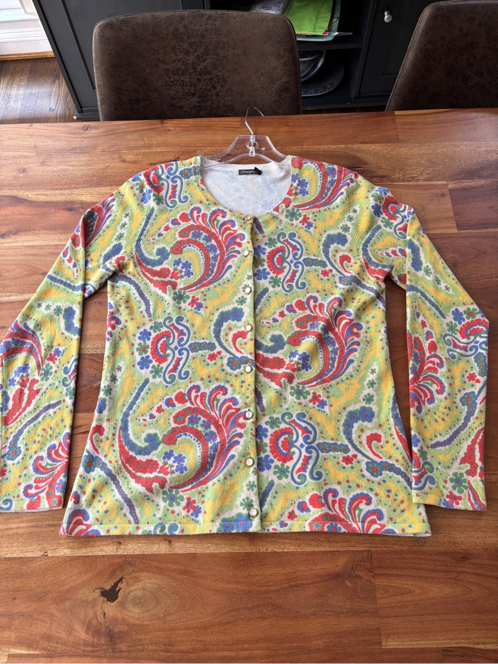 J.McLaughlin Paisley Print Cardigan - Size Small
